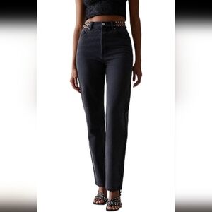 Black Denim Jeans by Kendall And Kylie